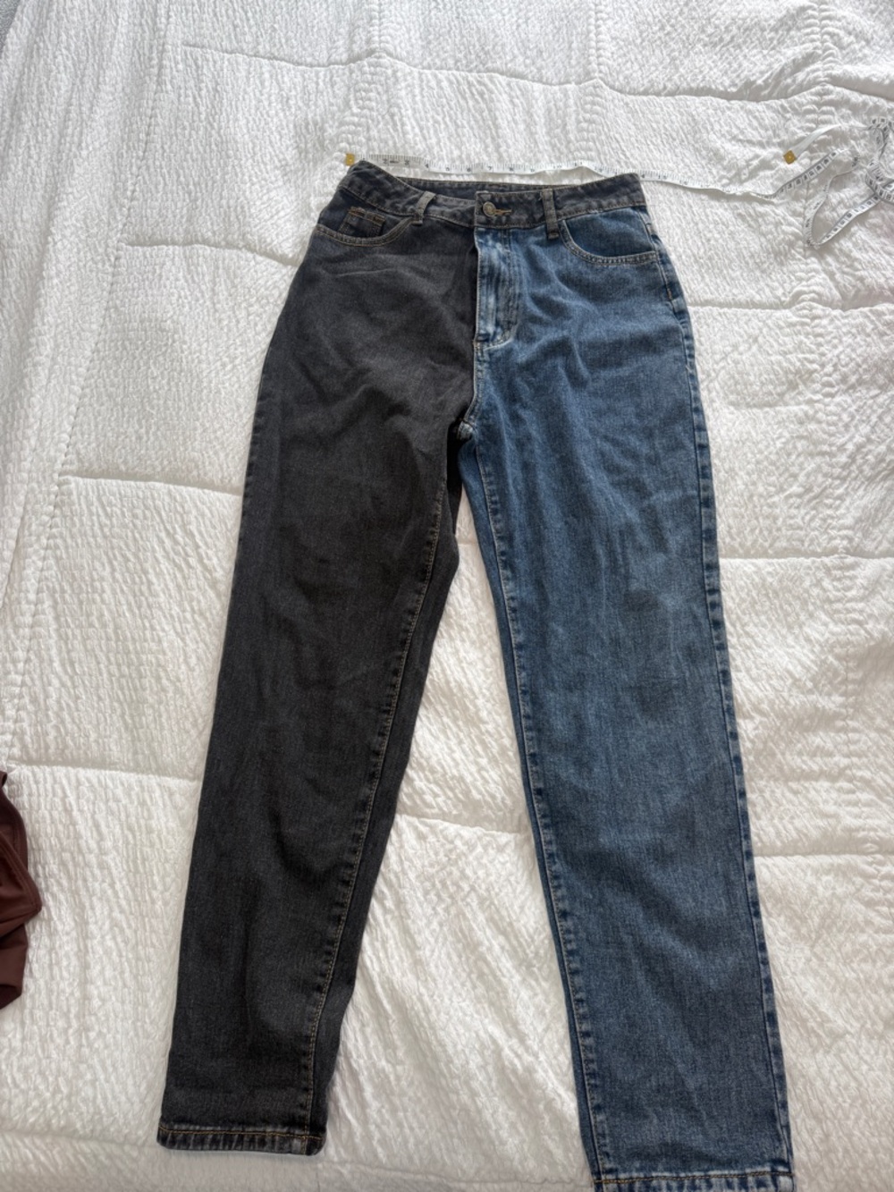 NWOT Two-Tone Black and Blue Women's Jeans Size 4